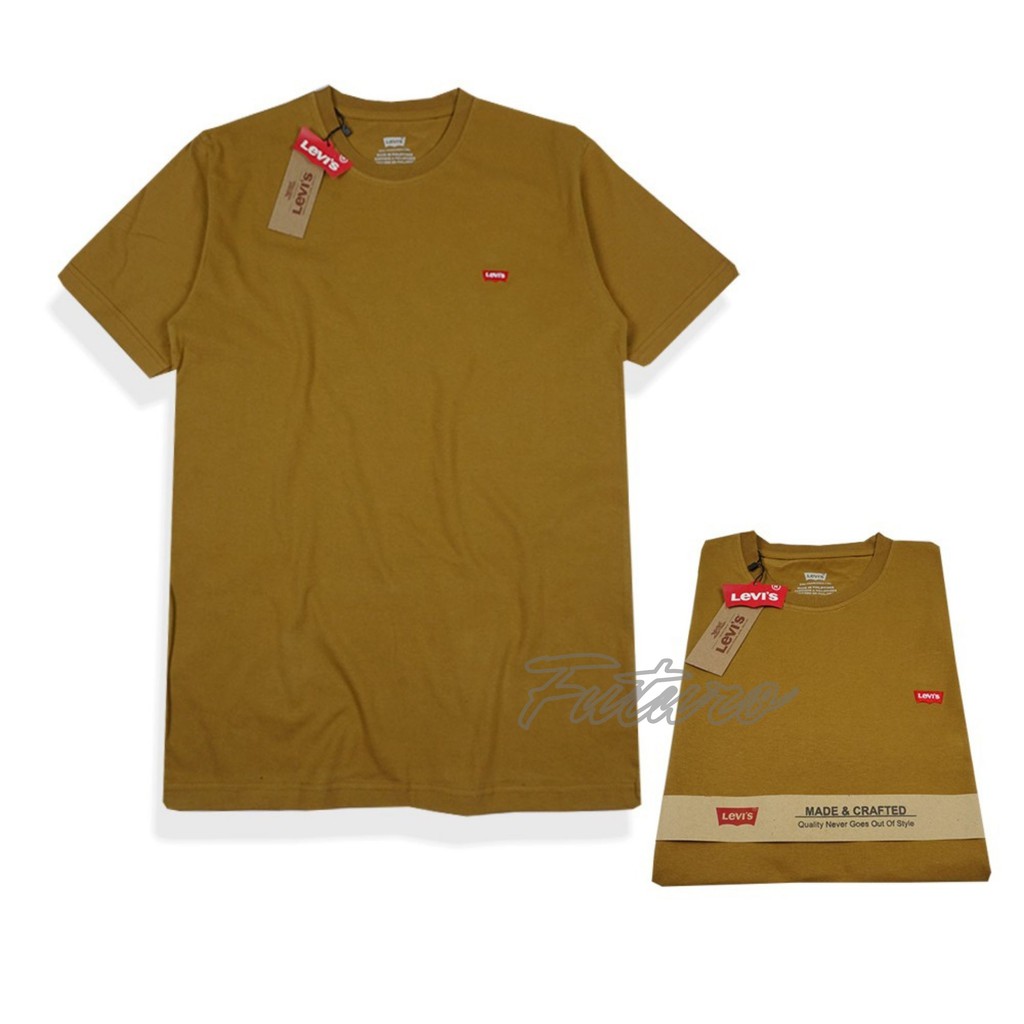 Kaos Oblong Mustard Levis Premium Original