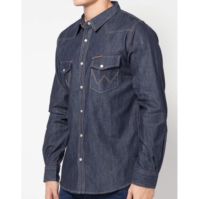 Kemeja denim wrangler