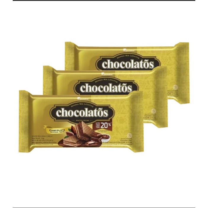 

Chocolatos wafer krim 22g*10pcs / chocolatos wafer1000