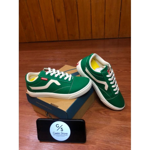 Aerostreet Massive Low Hijau Natural BNIB- Sepatu Sneakers Casual