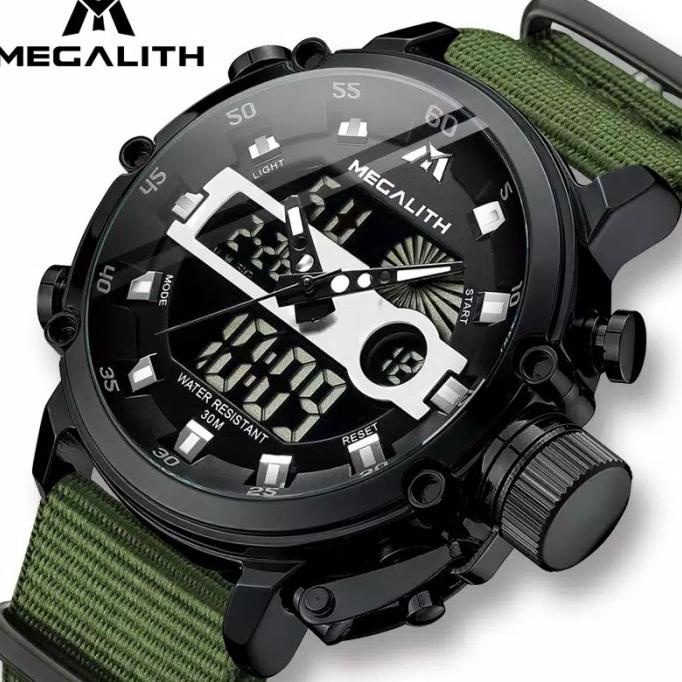 megalith jam tangan pria analog digital sport multifungsi original