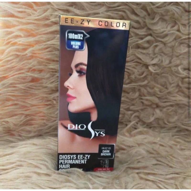 DIOSYS DARK BROWN COKLAT TUA EE-ZY PERMANENT HAIR COLORANT CAT PEWARNA SEMIR RAMBUT UBAN