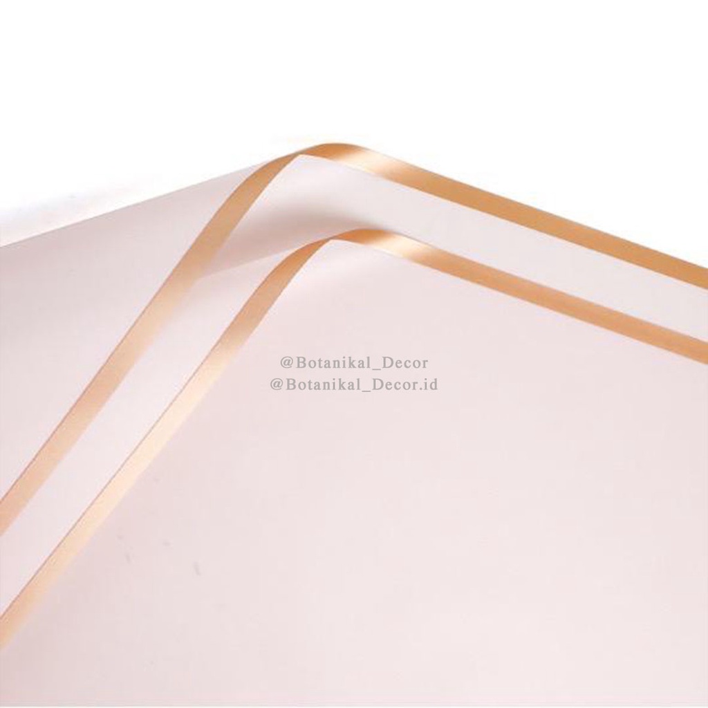 Flower Wrapping Cellophane Paper Kertas Stick Card Holder Stik Bouquet Buket Bunga Buket Bouquet Cake-LIGHT PINK