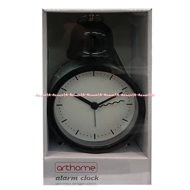 Arthome Alarm Clock Vintage Design 11cm Jam Waker Alarm Classic Jadul Weker Hitam Klasik Alaram