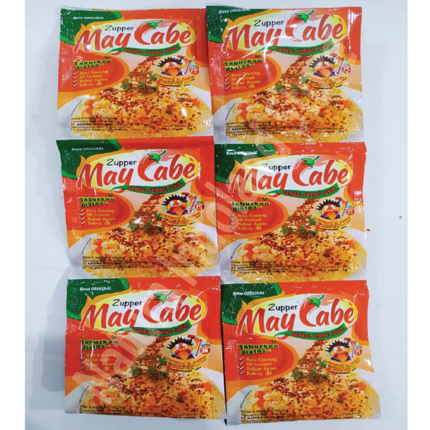 

MAY CABE Sambal Tabur 7 gr : Lvl 15 ( 1 Renceng Isi 12 pcs )