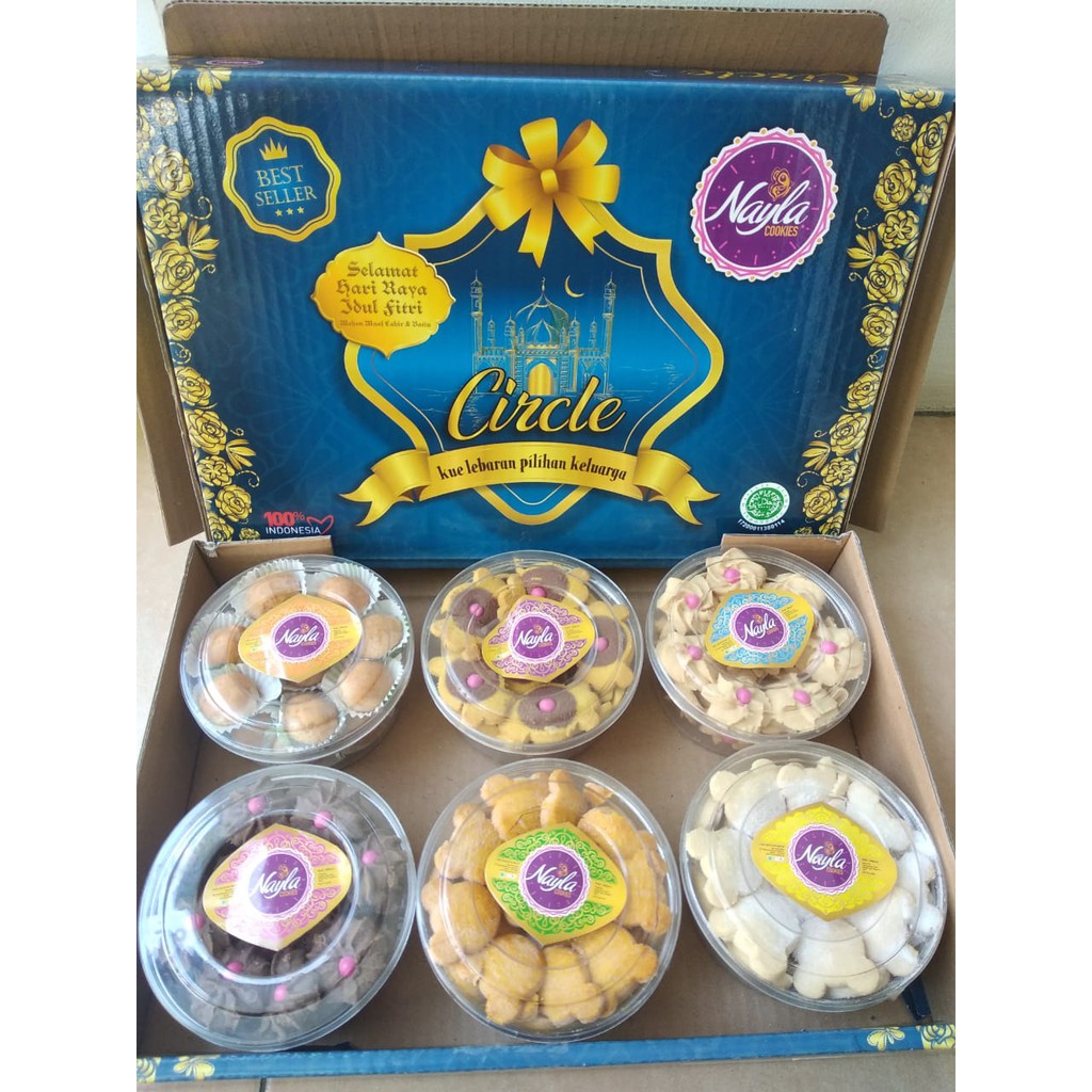 

PAKET Kue Kering Lebaran 6 Toples Murah Nayla Circle