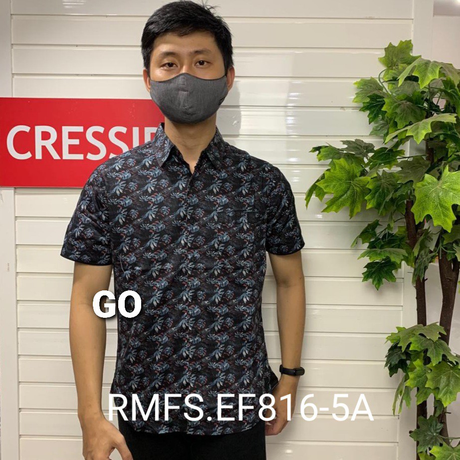 gos CRESSIDA KEMEJA PRIA SLIMFIT Kemeja Casual Kemeja Lengan Pendek Outlook