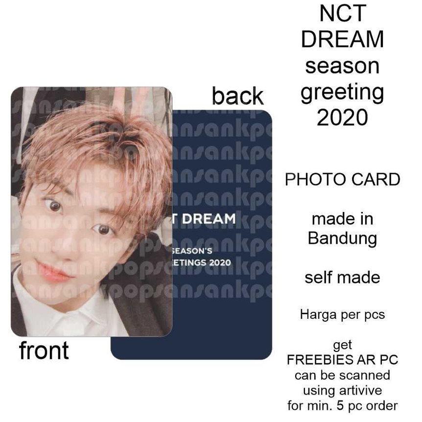 PhotoCard nct dream DREAM MENYAMBUT TAHUN 2020