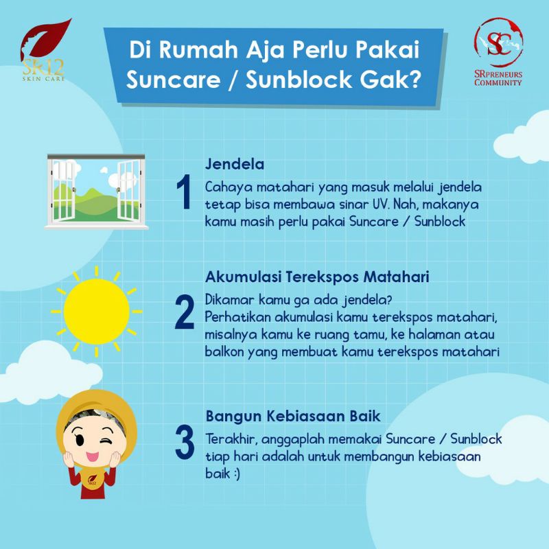 SUNBLOCK SR12/ SUNBLOCK SPF 30++/ SUNBLOCK WAJAH BPOM