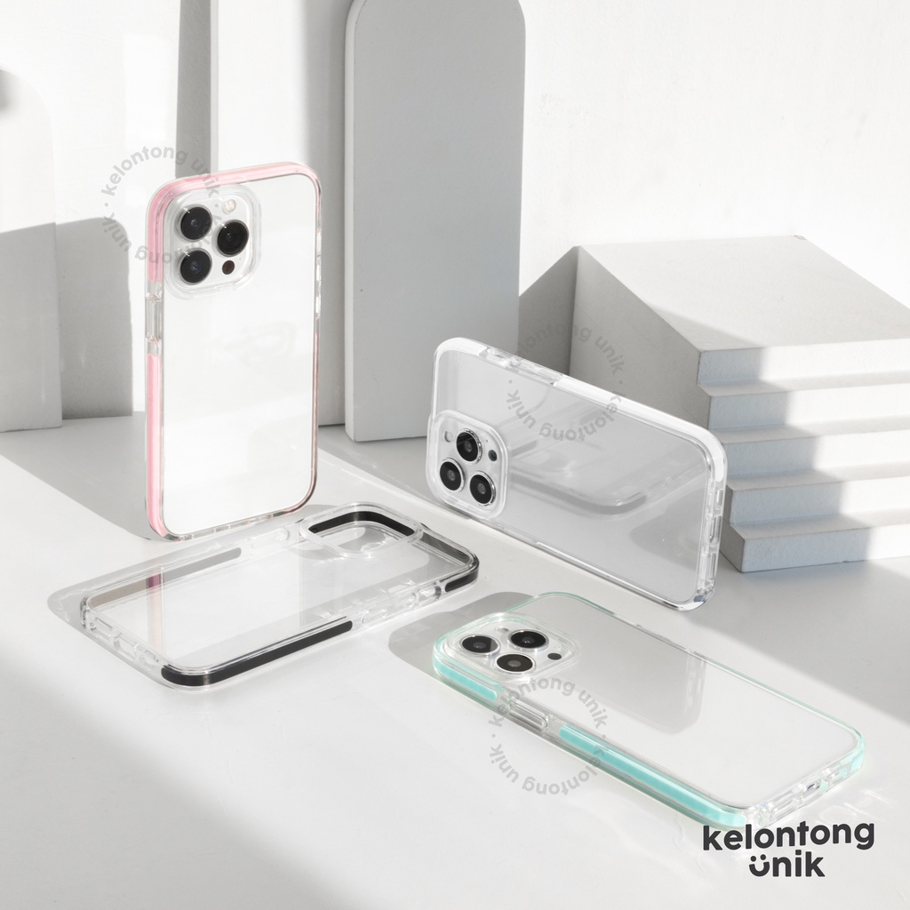 (Seri 2) For iPhone - Anti Knock Acrylic Bumper Case