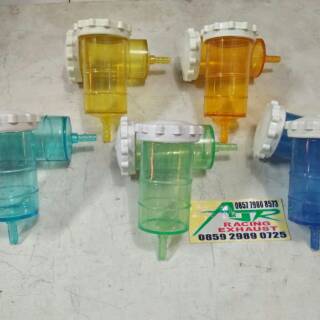  Botol  wadah air radiator plastik warna  transparan kuning  