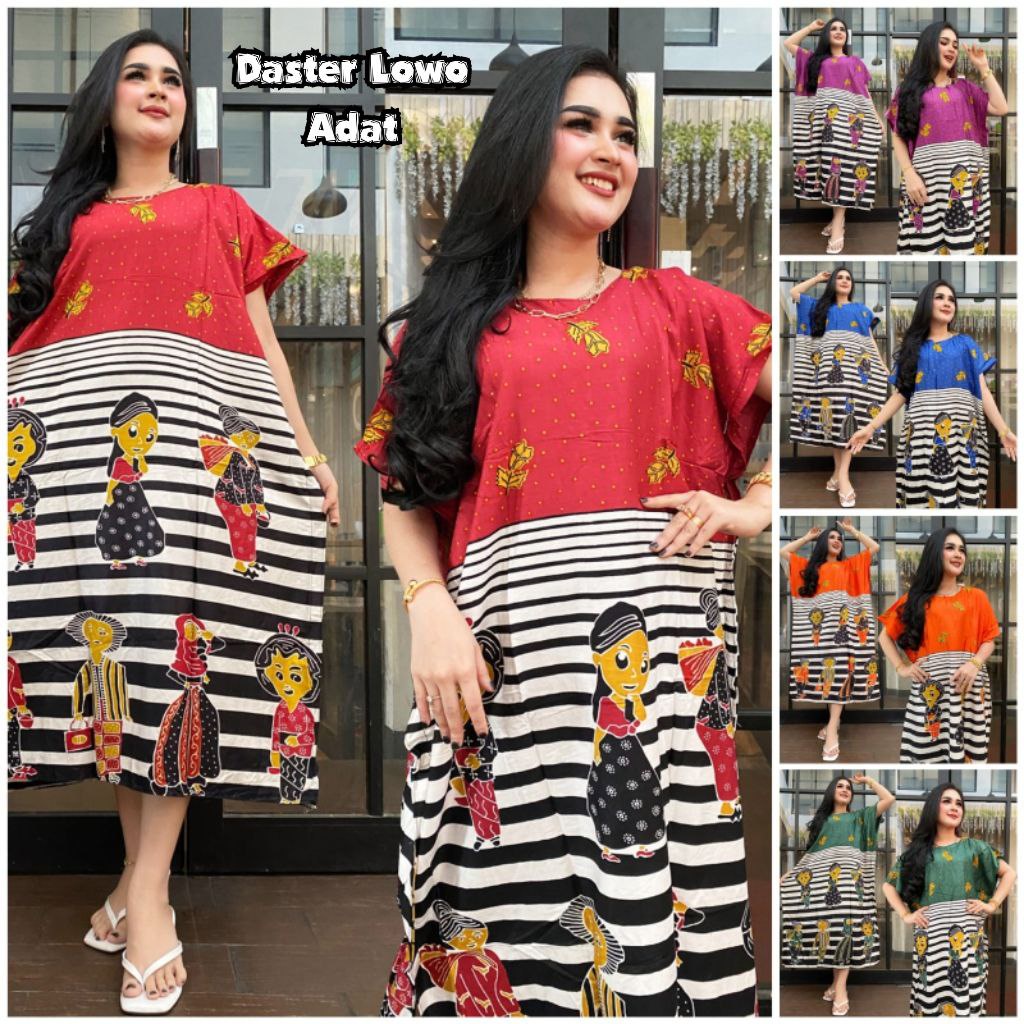 DASTER LOWO JUMBO LD 130 Bahan Rayon Adem Motif BRENDED VIRAL MACAN ( MAMA CANTIK ) SULTAN TREND KEKINIAN baju daster bali wanita murah kalong batik pekalongan kencana ungu label biru kelelawar rayon serut ibu2 Populer