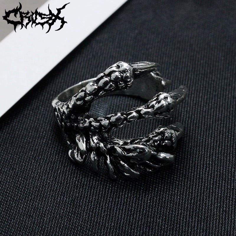 CLAW RING / DRAGON EAGLE CLAW RING / CINCIN CAKAR NAGA ELANG / COUPLE RING CINCIN COUPLE KOREAN STYLE RING CINCIN STYLE KOREA CINCIN AESTHETIC RING CINCIN TITANIUM CINCIN STAINLESS STEEL CINCIN PRIA CINCIN WANITA HIP HOP PUNK RETRO VINTAGE METAL RING