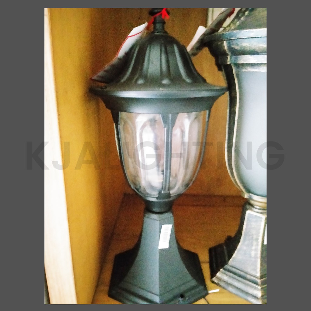 LAMPU TAMAN LAMPU PILAR LAMPU HIAS TAMAN DELMAN 1007/S-BK