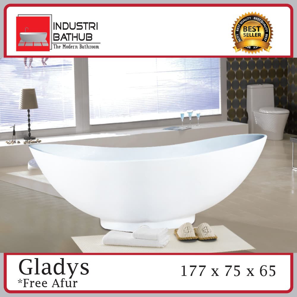 Industri Bathtub Standing GLADYS Marble