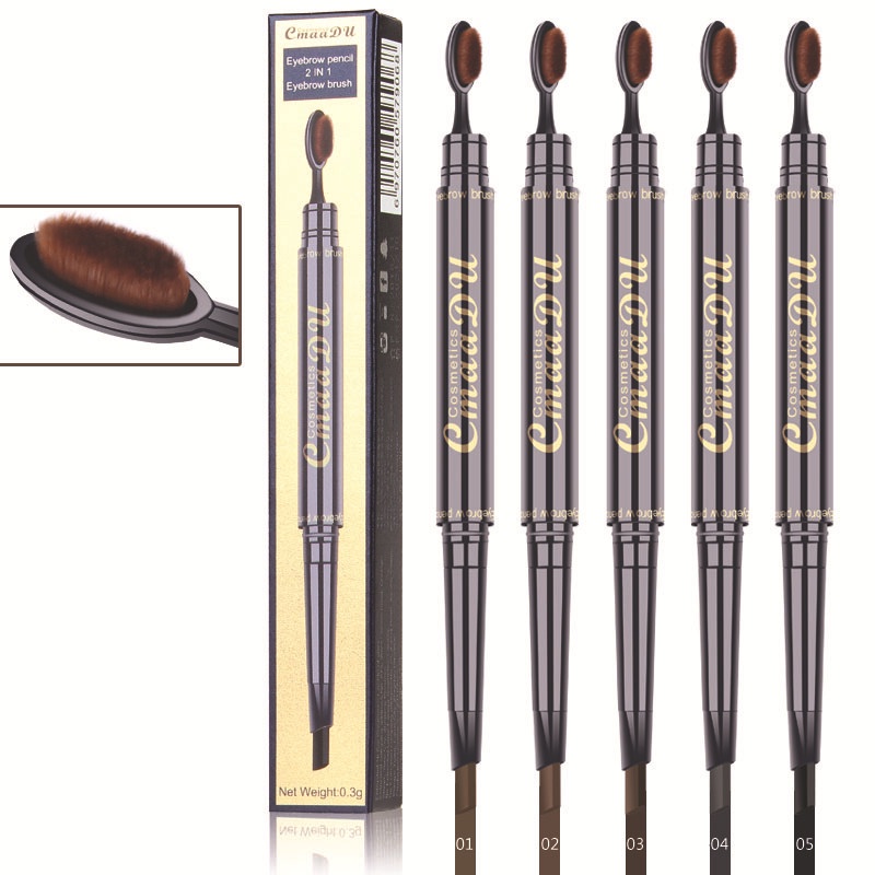 CMAADU EYEBROW PENCIL 2 IN 1 EYEBROW BRUSH