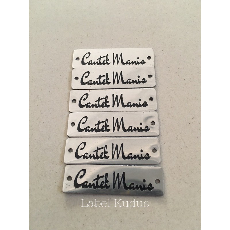 

Label plat besi | Label baju | Label Besi Label Stainless