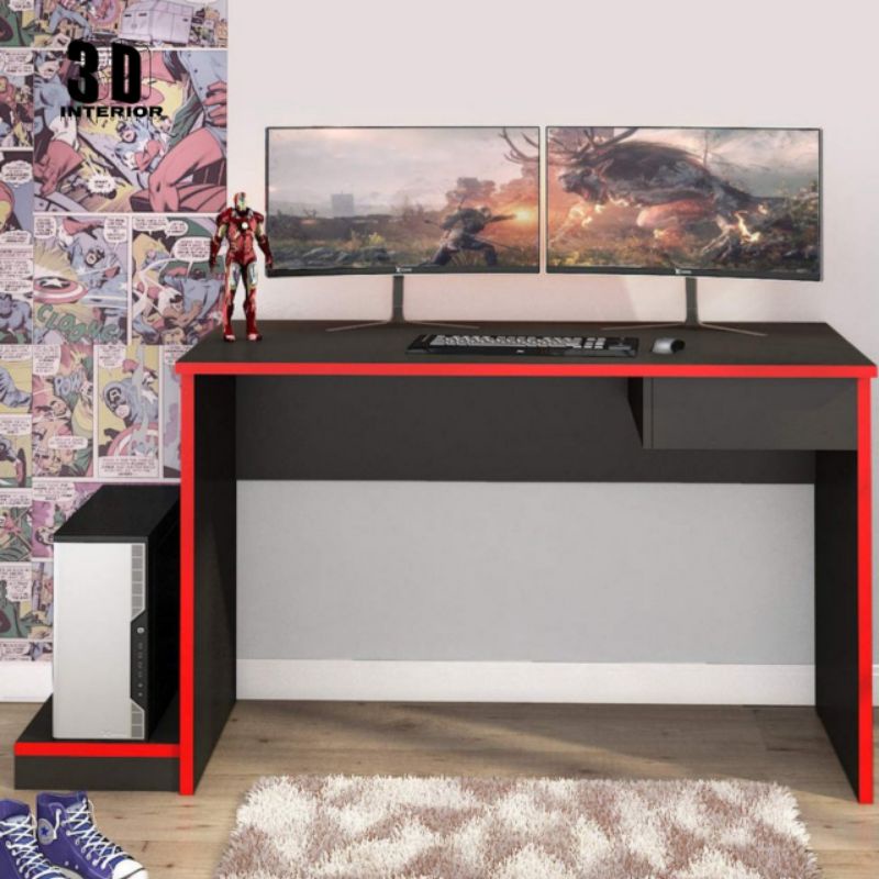 Meja Gamer Komputer 1 Laci Fellicci