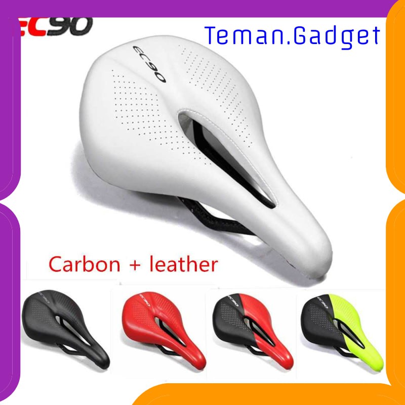 TG-IB581 Jok Sadel Sepeda Bike Saddle Leather Carbon Fiber Ultralight - EC90