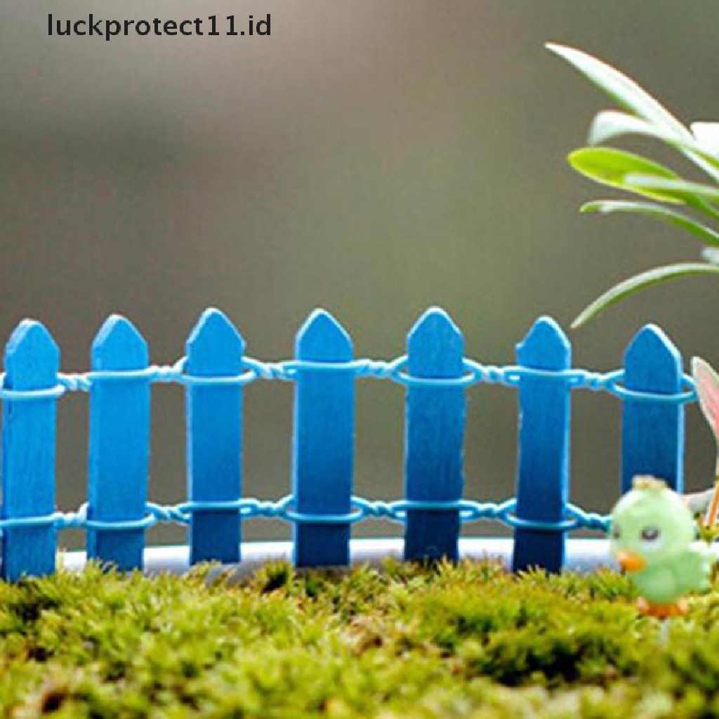 &lt; Luckprotect11. &lt; Luckproteksi5pcs Miniatur Pagar Kayu Diy Untuk Rumah Boneka