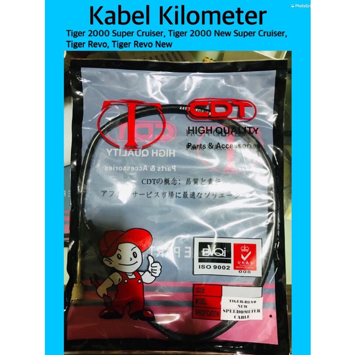 Kabel-Tali Speedometer- Kilometer Tiger 2000- Super Cruiser & Tiger Revolution Cruiser & Tiger New R