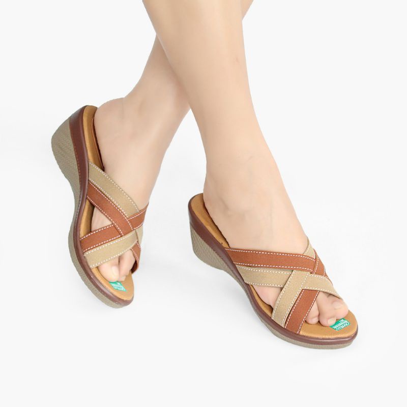 Sendal Wedges Wanita Sandal Selop Wanita Sendal Tali Silang Wanita Sendal Wanita Murah CS06