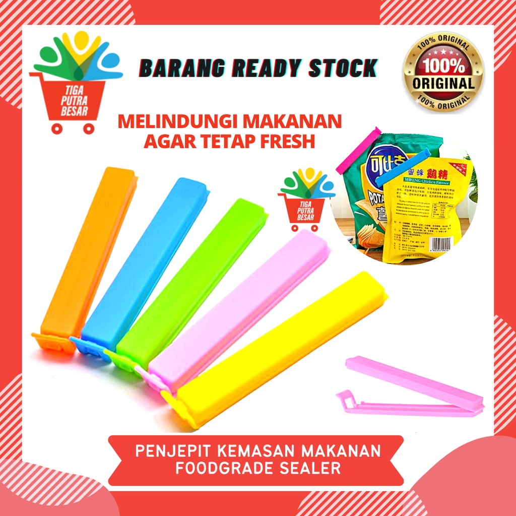 2 PCS PENJEPIT KEMASAN MAKANAN RINGAN / SEGEL BUNGKUSAN SNACK / PENJEPIT PLASTIK