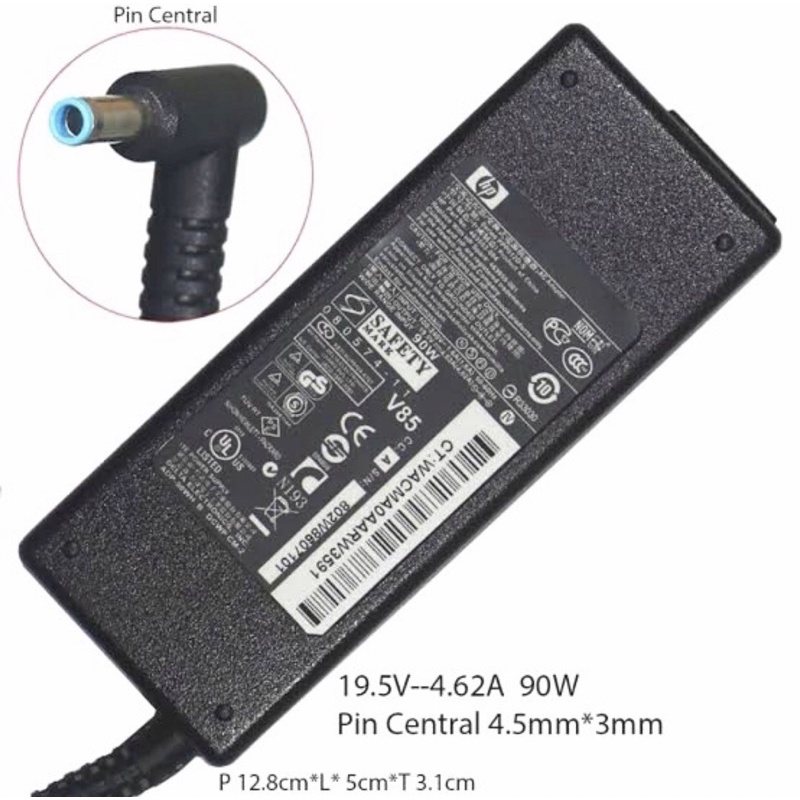 Adaptor HP 19.5v 4.62a Blue Pin HP Pavilion 240 G2,  14-E024tx, 14-E025tx 4,62A