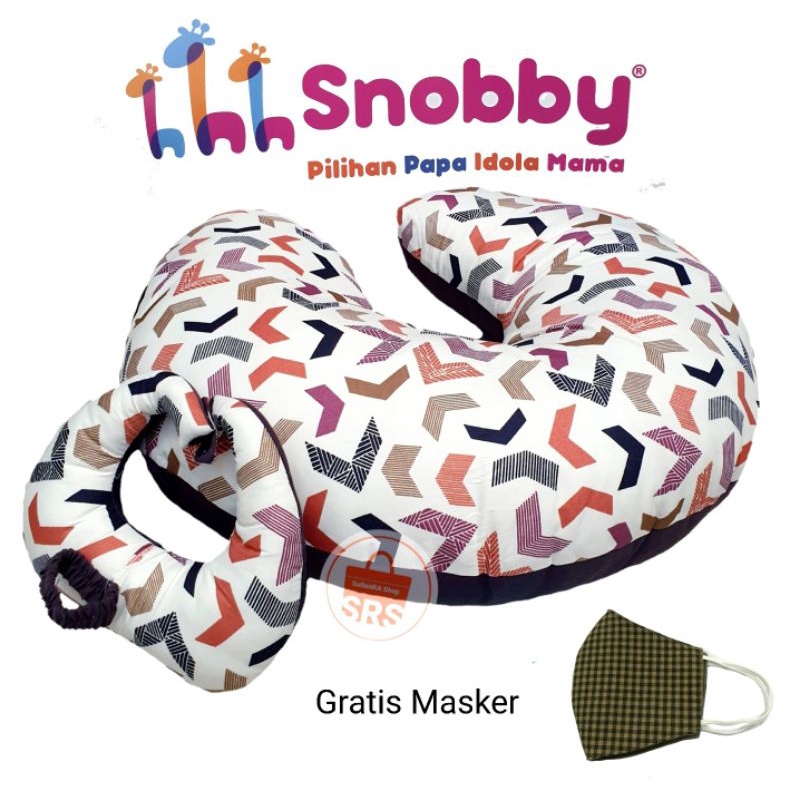 Snobby (2 in 1) Bantal Ibu Menyusui + Bantal Dot Artsy Series / BANSUI + Bantal Dot Bayi TPB5822