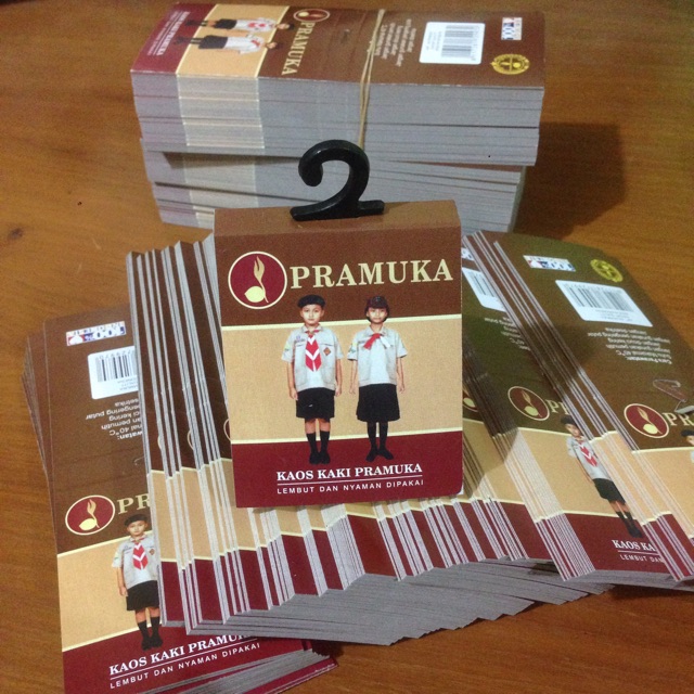 Label kaos kaki pramuka l sekolah