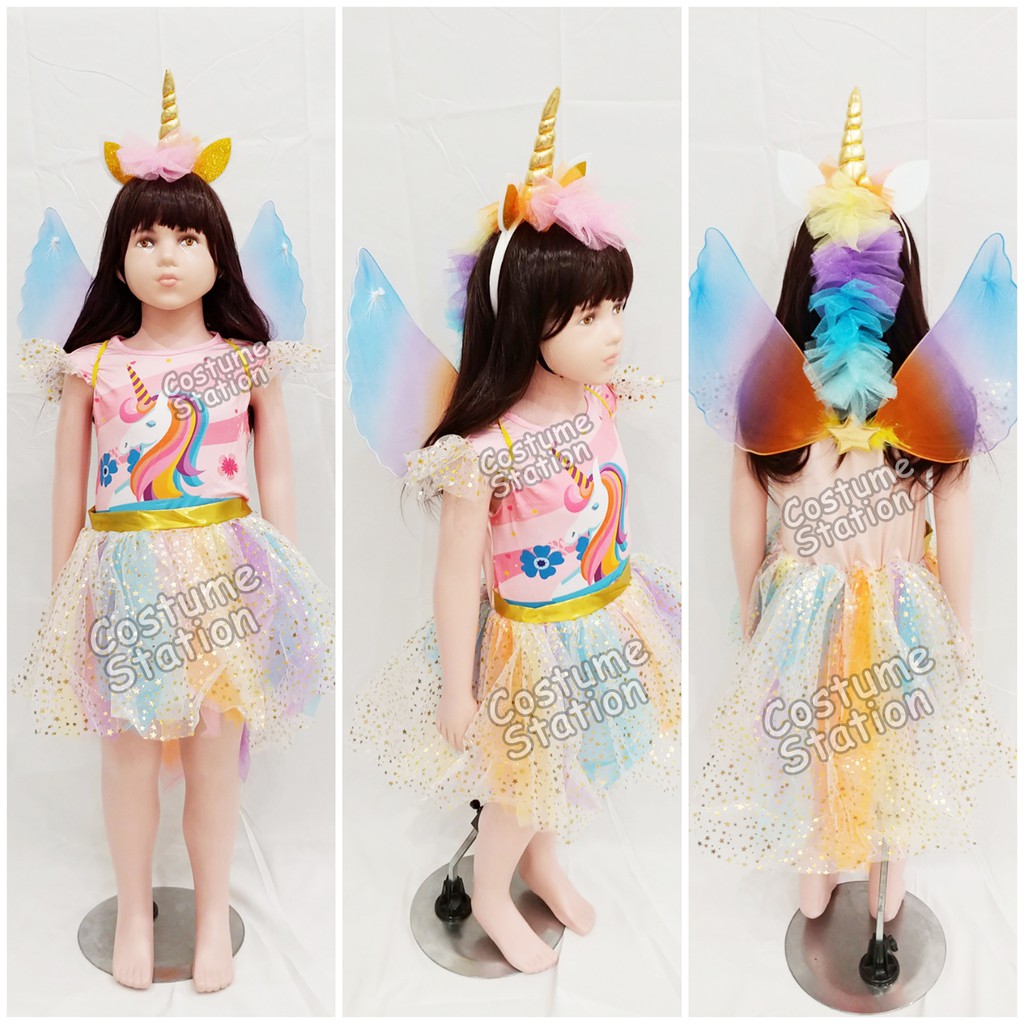 Kostum Unicorn / Costume Kuda Poni Pegasus anak perempuan cewe