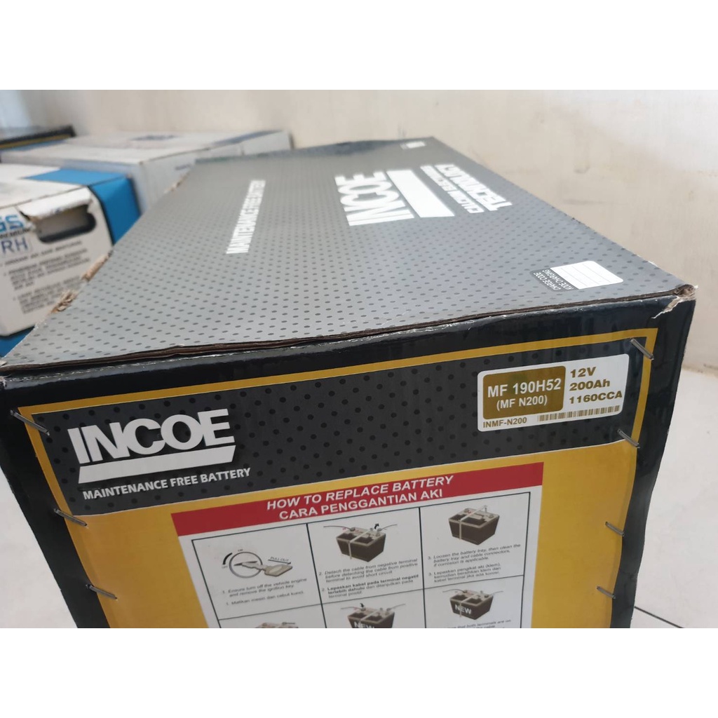 AKI GENSET INCOE ASTRA MF N200 / 190H52 AKI KERING 12V / 200 AH