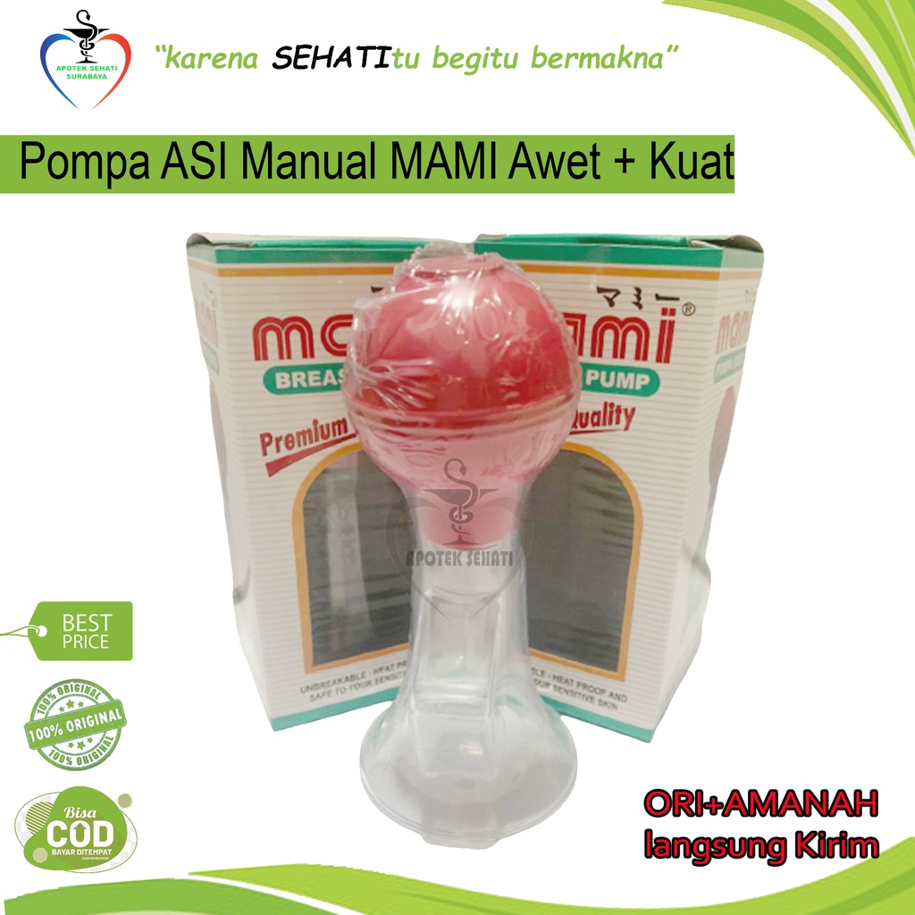 Mami Breast Pump Alat Pompa ASI Manual Kop Pemompa Asi Praktis