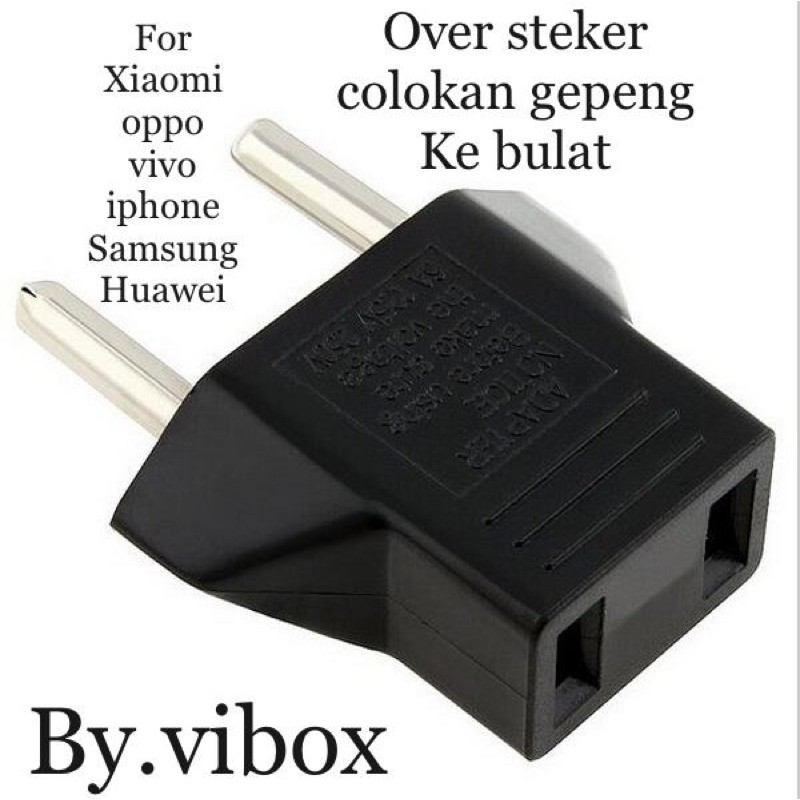 PROMO STEKER VIBOX FUKUTA GEPENG 2KAKI SMARTPHONE FOR CHARGER XIAOMI IPHONE OPPO VIVO DR LUAR NEGRI