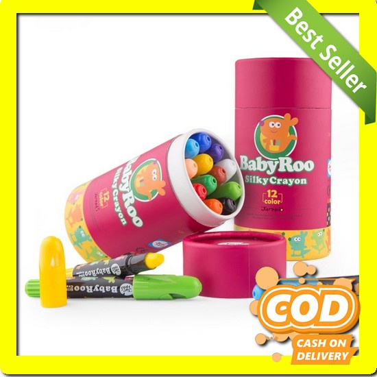 

Crayon Set Karakter 4In1 Isi 46Pcs Alat Set Menggambar Melukis Joan Miro Babyroo Washable Silky Cr