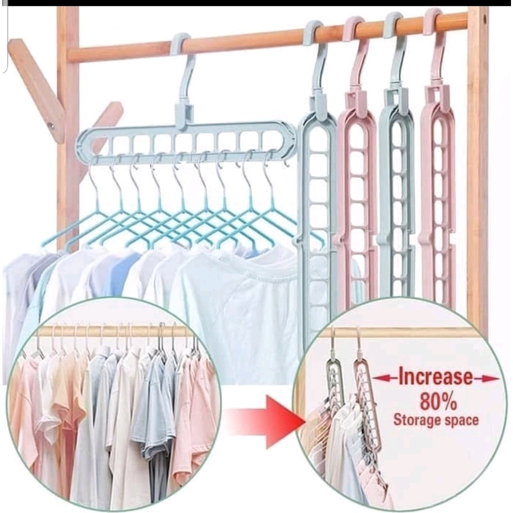 Magic Hanger Gantungan Baju Organizer 9 in 1 As Seen on Tv Serbaguna Multifungsi