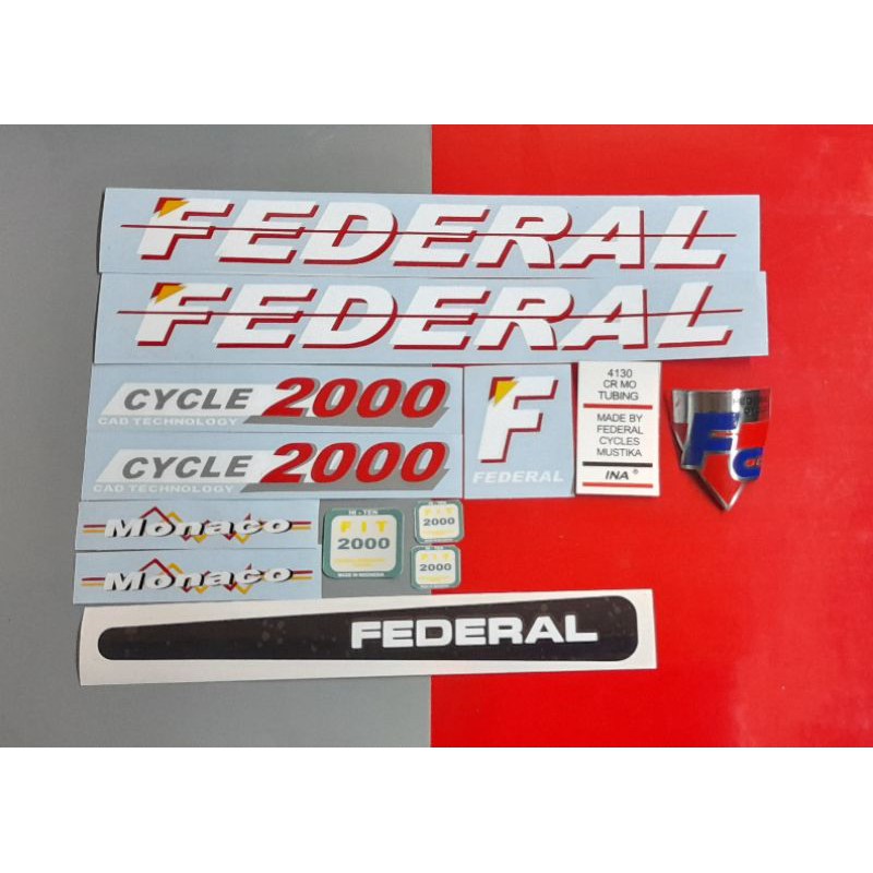 Custom Emblem Sepeda Federal + Stiker Sepeda Federal Monaco