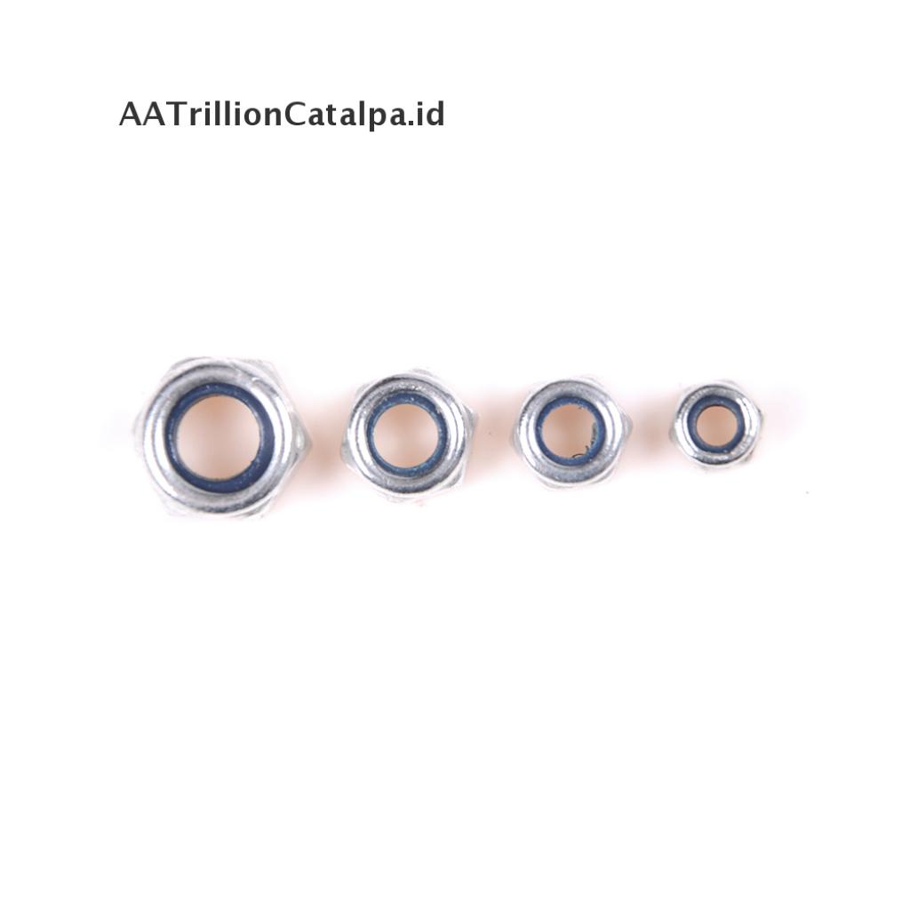 【AATrillionCatalpa】 50Pcs DIN985 M3 M4 M5 M6 Galvanized Self-locking Nut Nylon Lock Nut ID