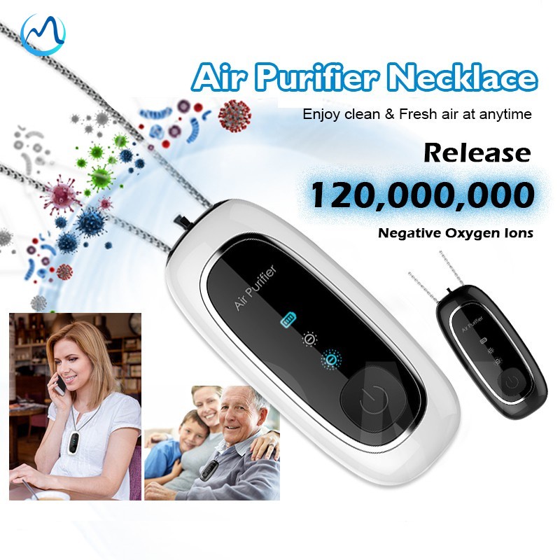 Kalung Negatif Ion Portabel Air Purifier Anion Wearable Air Purifier Kalung Personal Air Fresher