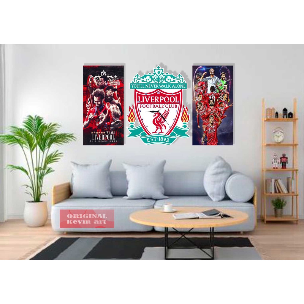 JAM DINDING UNIK MURAH LOGO LIVERPOOL MINIMALIS AESTHETIC KARAKTER ANIMASI KEREN CUSTOM HIASAN DINDING KAMAR TIDUR TEMPEL TEMBOK BESAR UKURAN JUMBO 3d NYALA ARTISTIK MODERN MEWAH KADO HADIAH PERNAK PERNIK HIASAN RUMAH PAJANGAN DINDING KAMAR AKSESORIS