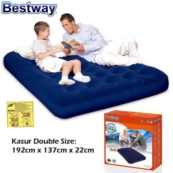 Kasur Double Angin Bestway Matras Angin Double Pompa Tempat Tidur lipat Serbaguna Tilam Portable