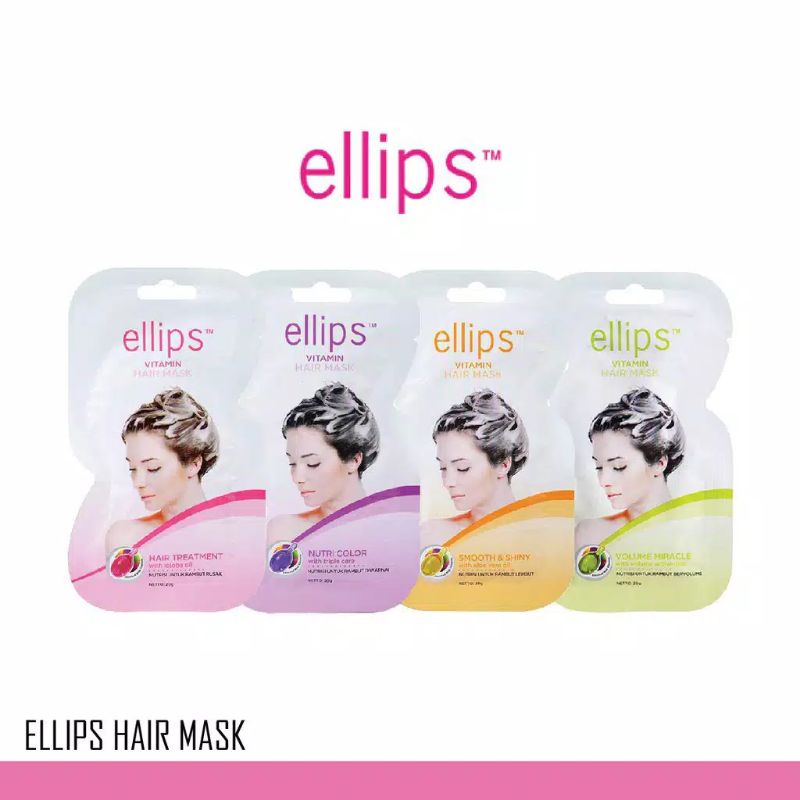 ELLIPS HAIR MASK 20gram / MASKER RAMBUT / ELLIPS PERAWATAN RAMBUT / ELLIPS HAIR MASK SACHET