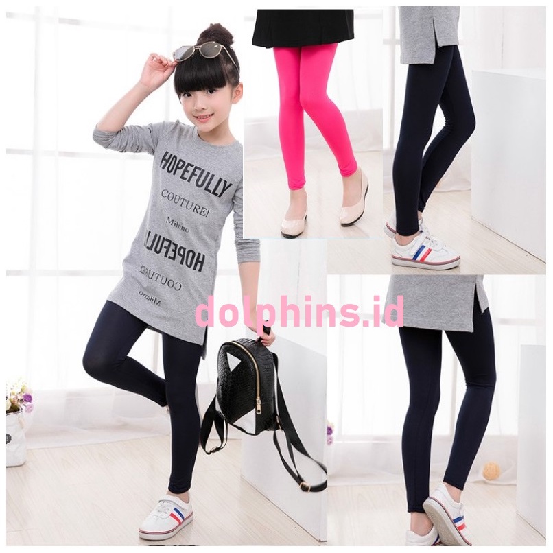 Celana Legging Strit Untuk Anak Perempuan Leging Cewek Lejing Sot Ketat