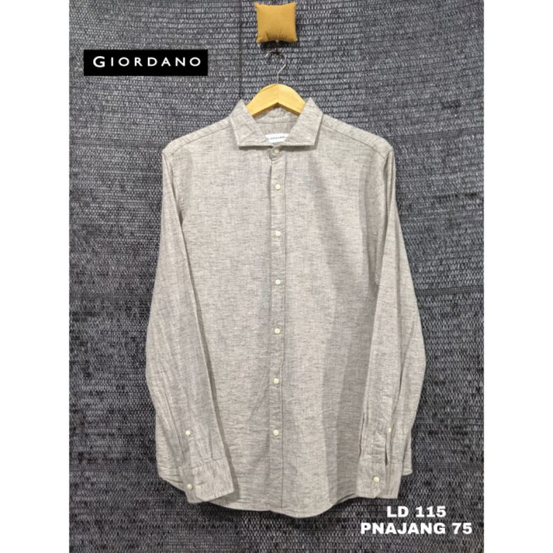 Kemeja flanel Giordano second original