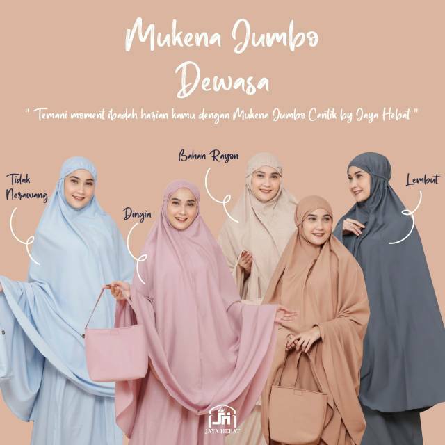 MUKENA BALI KATUN RAYON JUMBO DEWASA MUKENA DEWASA TRAVELING