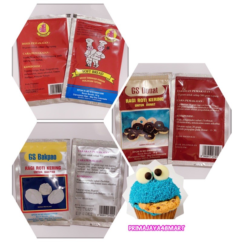 

SUPER GS SACHET 10GR (DONAT/ BAKPAO/ SOFT BREAD)