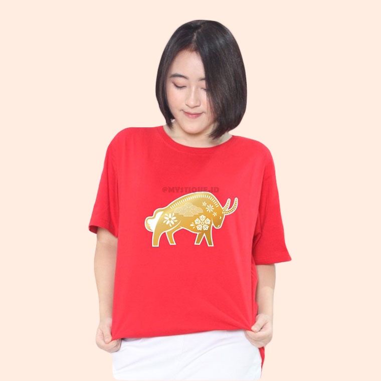 MYSTIQUE.ID - BAJU KAOS EDISI IMLEK BERTEMA SHIO YANG LUCU DAN AESTHETIC