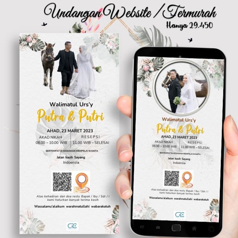 Undangan Digital Undangan Web Undangan Video Pernikahan Murah | Undangan Web | Undangan Web Video Di