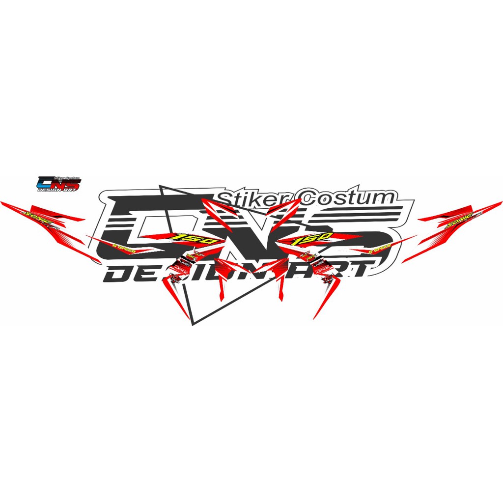 stiker decal striping honda sonic/ sticker decal striping honda sonic