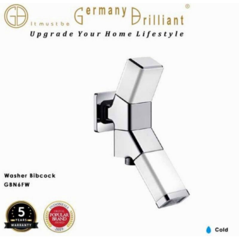 Kran Cabang Kran Double Shower ORIGINAL GERMANY BRILLIANT GBN6FW